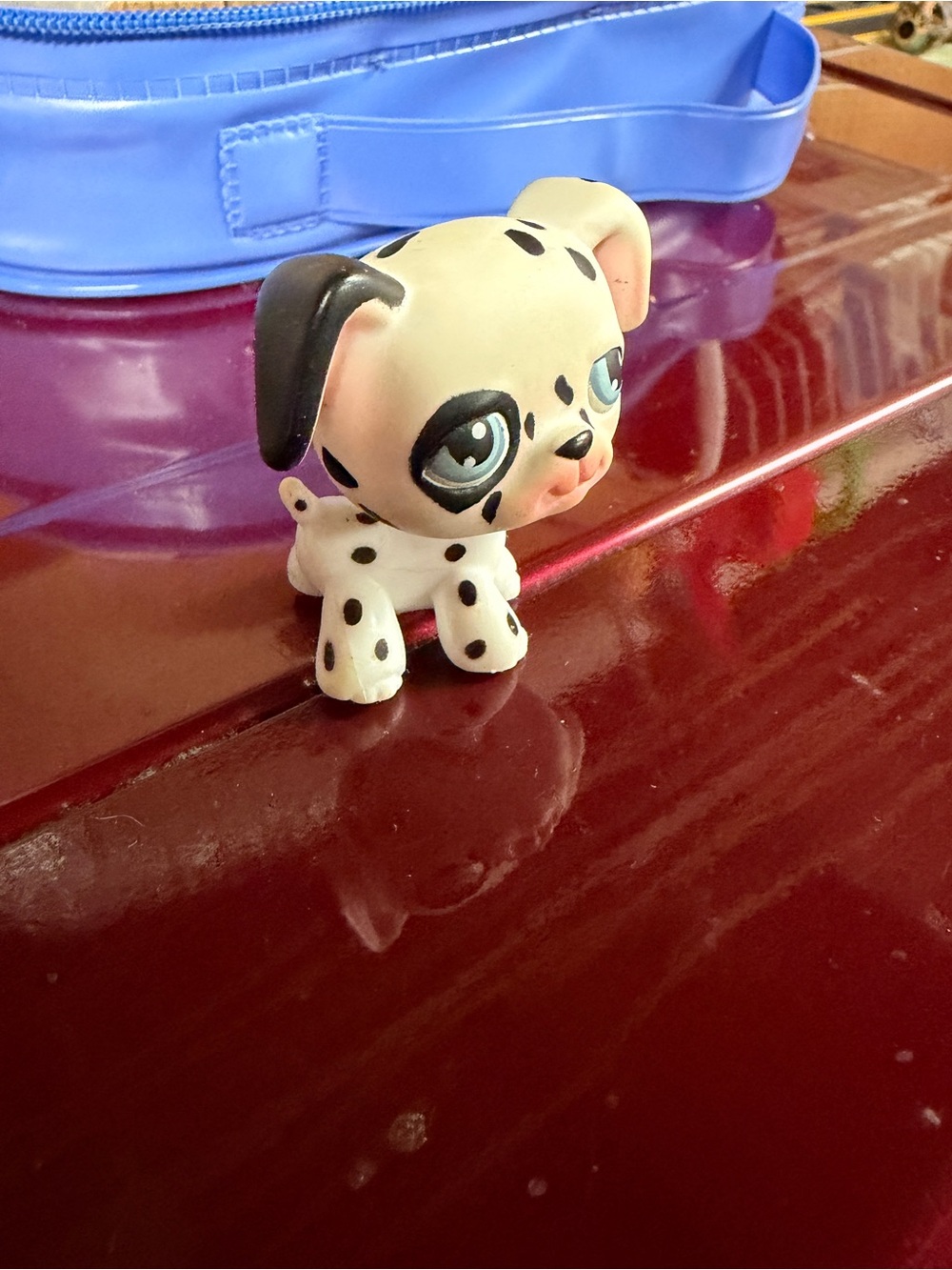LPS Littlest pet shop pink poodle #48 w/ blue eyes!